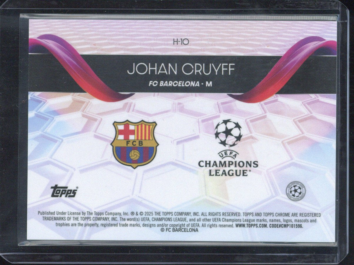 2024-2025 Topps Chrome UEFA UCC Johan Cruyff Helix SSP