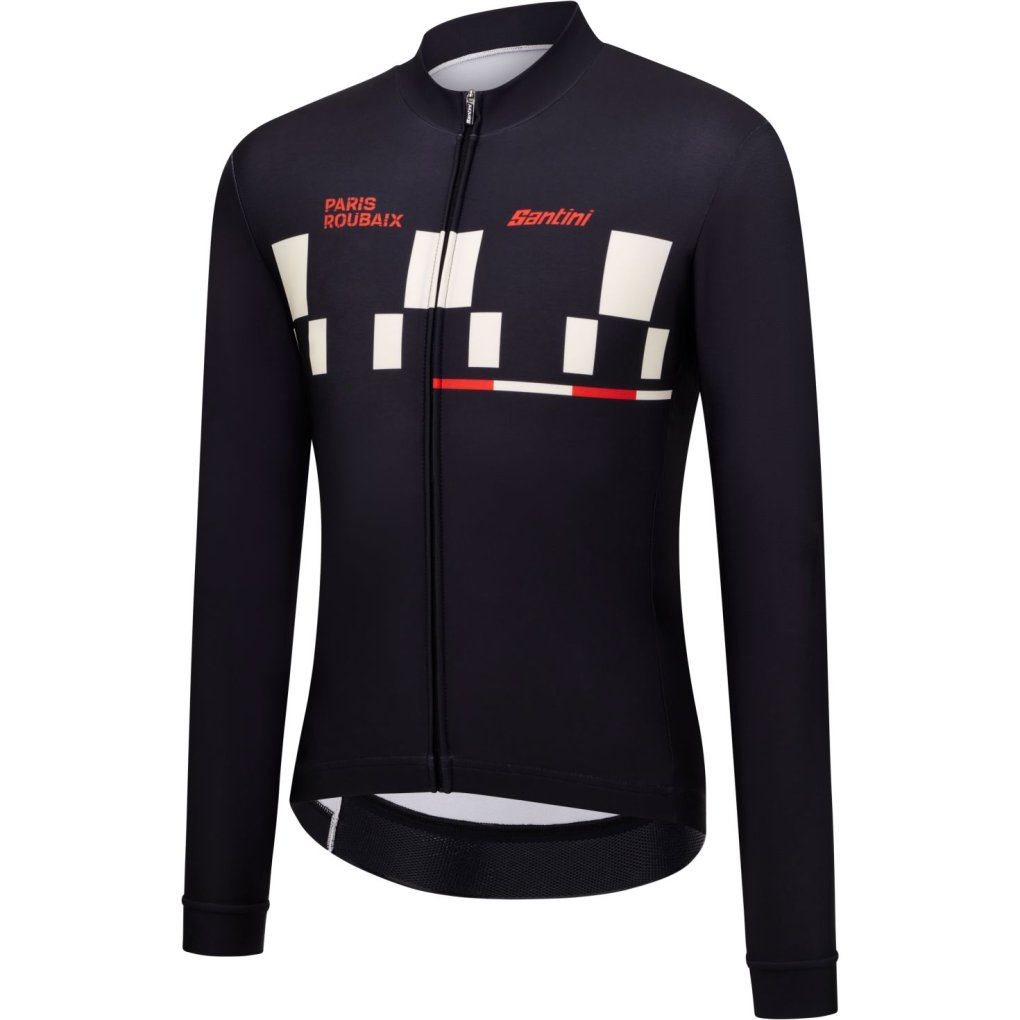 Santini Paris Roubaix Winter Longsleeve Jersey Men RE218675CGIBUS - Print