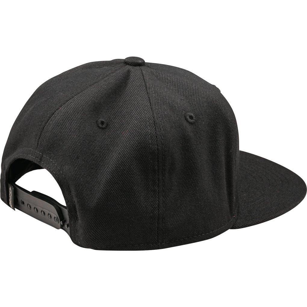 Troy Lee Designs Flat Bill Snapback Cap - Scholar Black