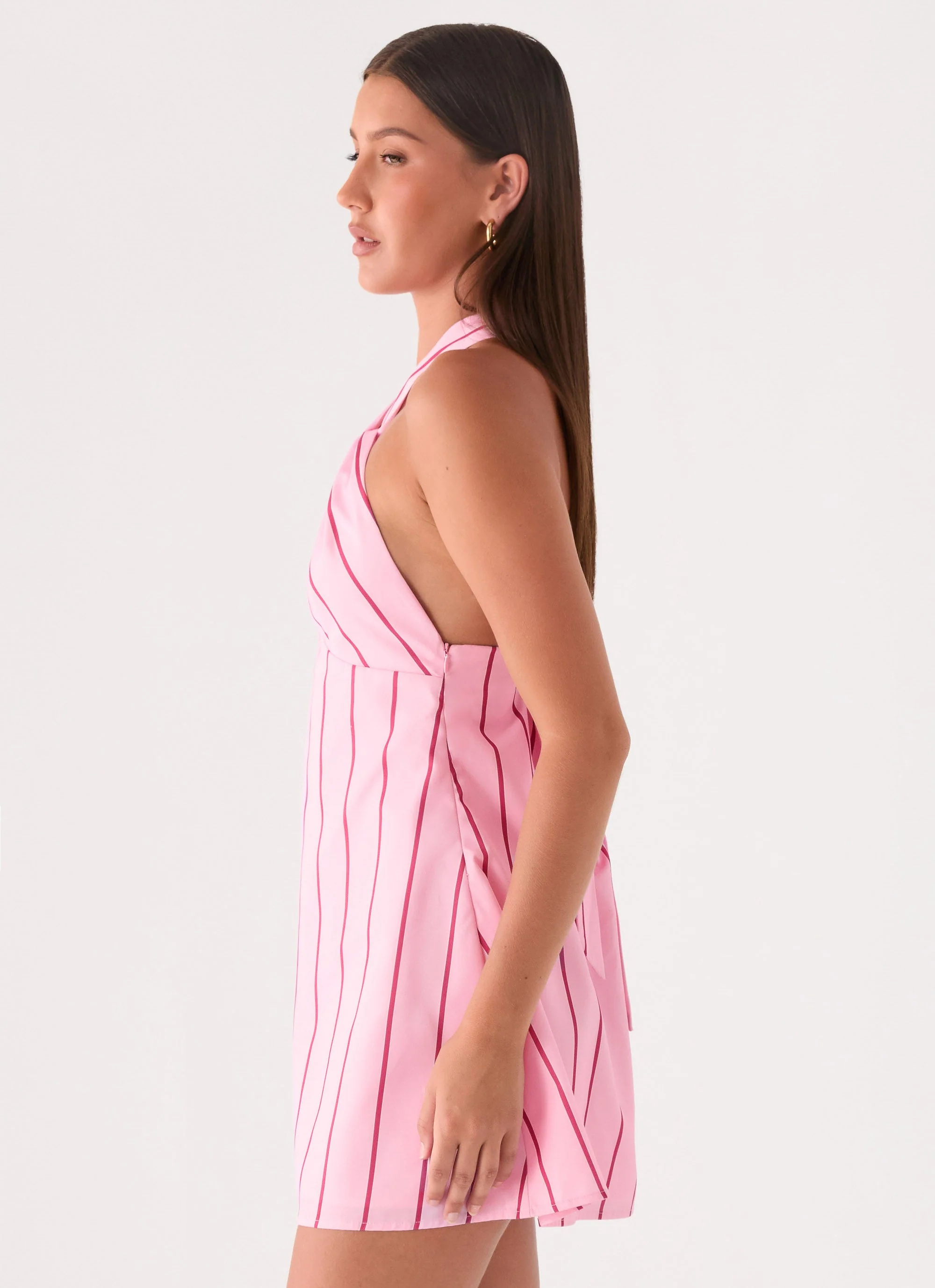 Malric Mini Dress - Strawberry Stripe