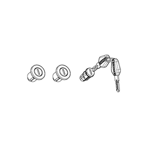 Shad x2 + 3 SECURE LOCK SYSTEM Universal luggage barrelRef: Sd0338 / 203134R