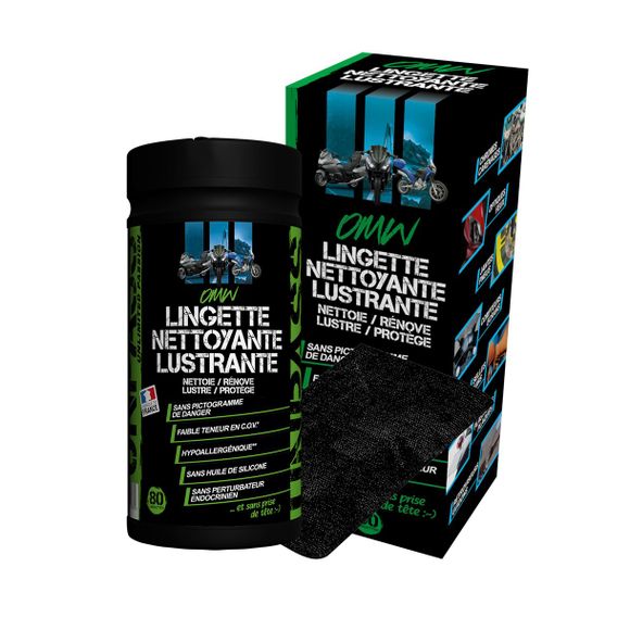 Lingettes Unpass OMW Boite de 80 + microfibre +Etui/Fourreau UniverselRef : UNP0020 / 910587