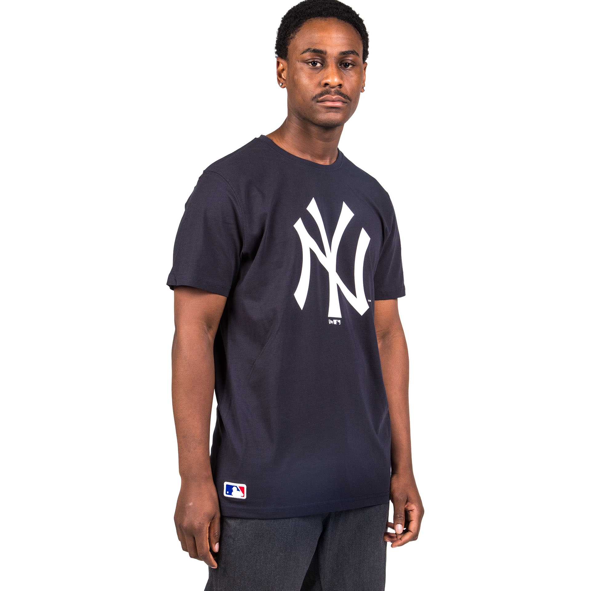 New York Yankees Team Logo Baseball MLB Tee Navy