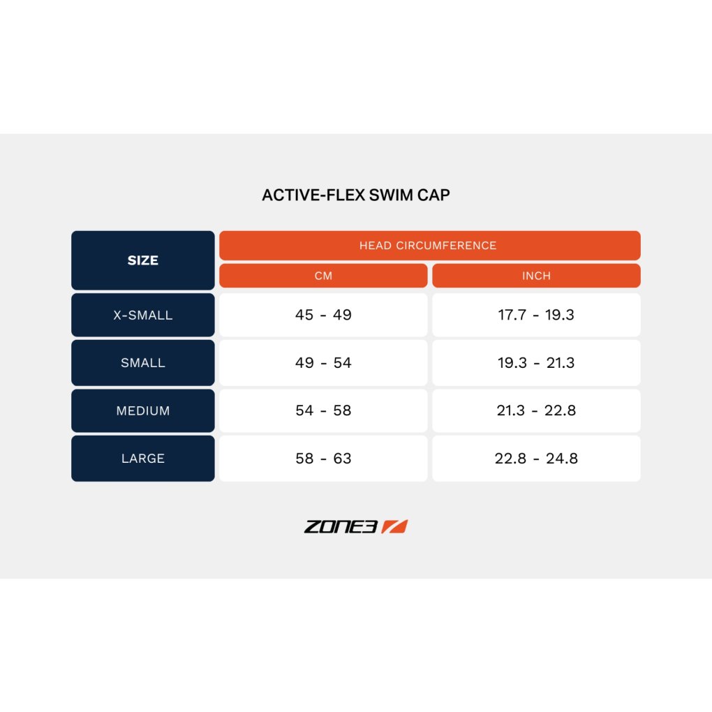 Zone3 Active-Flex Neoprene Cap - grey/orange