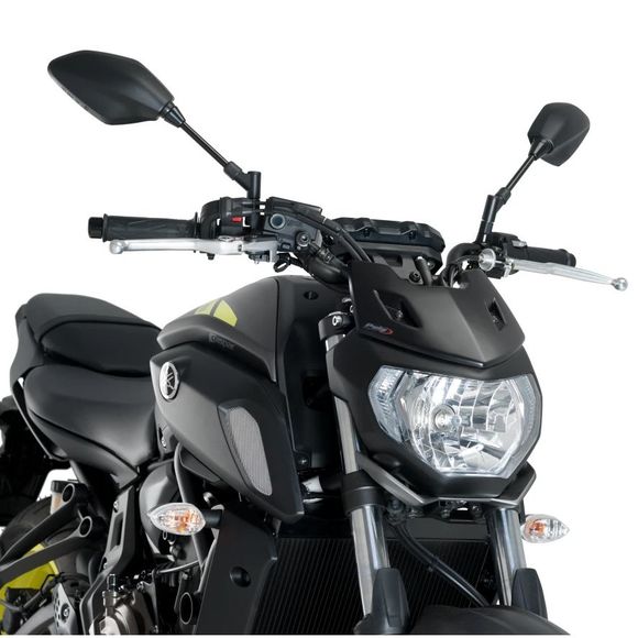 Puig SPORT PLUS windshield - BlackYAMAHA 700 MT-07 ABS - 2018 - 2020Ref: PUI0784 / 1439J