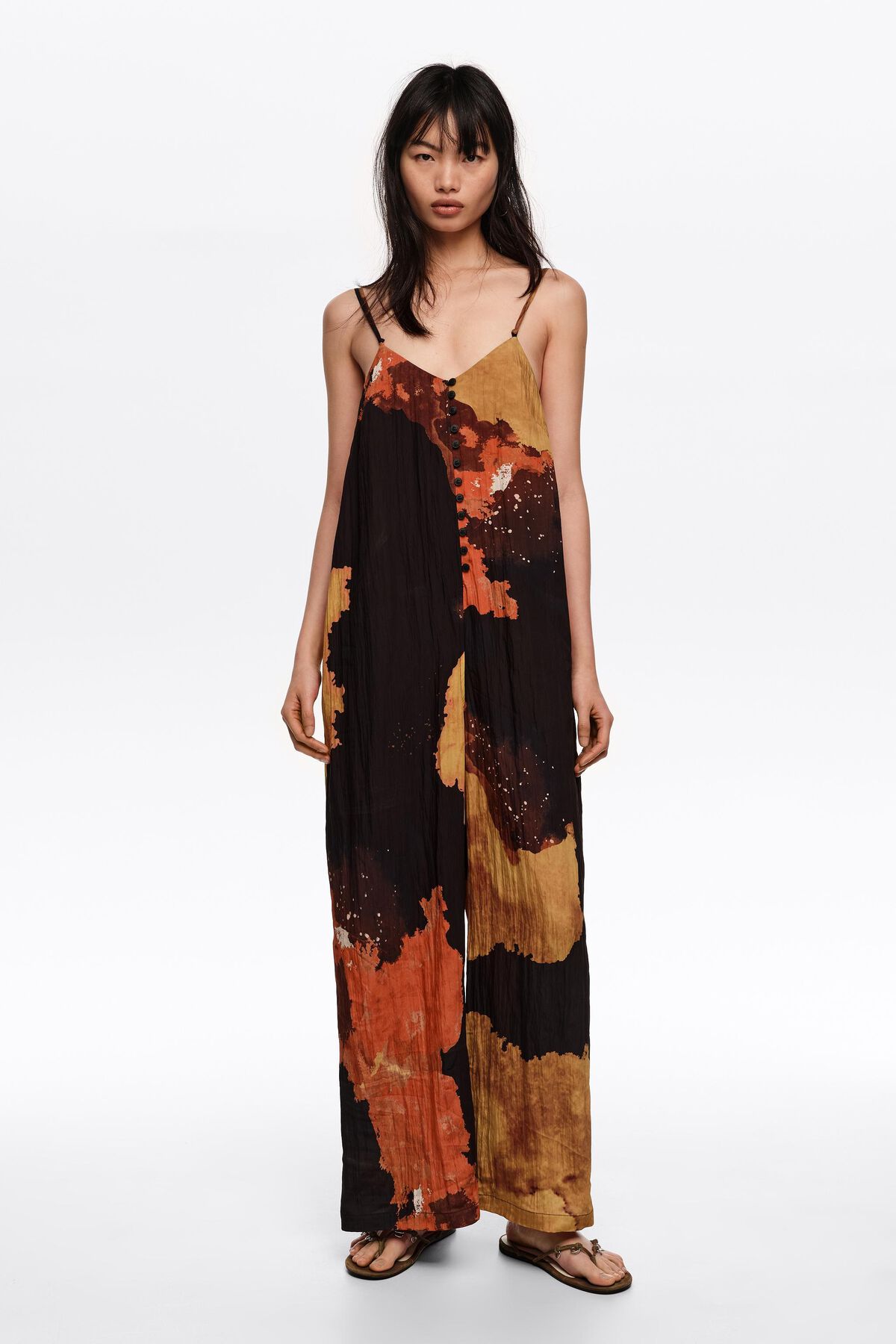 Blot black A-line jumpsuit