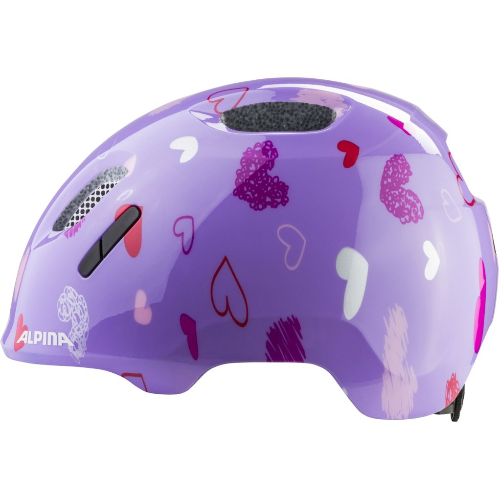 Alpina Ximo 2 Helmet Kids - purple hearts gloss