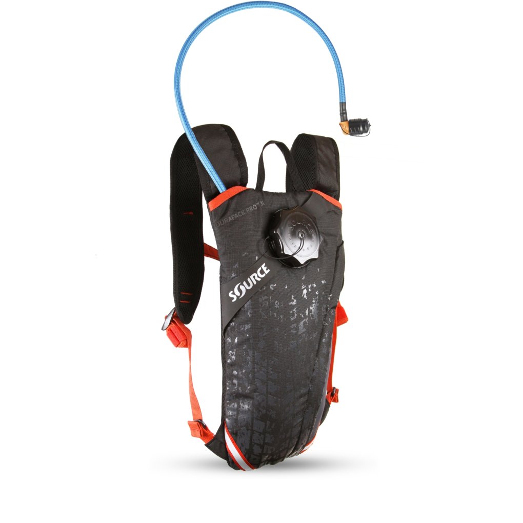 Source Durapack Pro 3L Hydration Pack - gray / black / fiesta