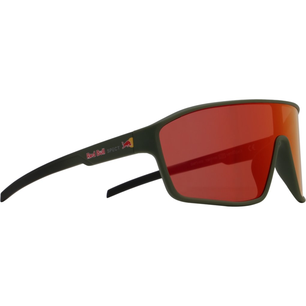 Red Bull SPECT Eyewear DAFT Sunglasses - 015 olive green | brown with red mirror