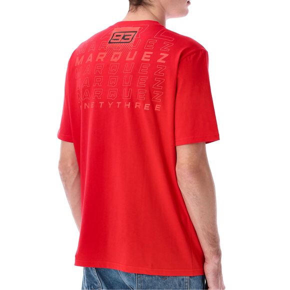 T-Shirt manches courtes Kenny MARC MARQUEZ 93 - Noir / RougeRef : KE2516