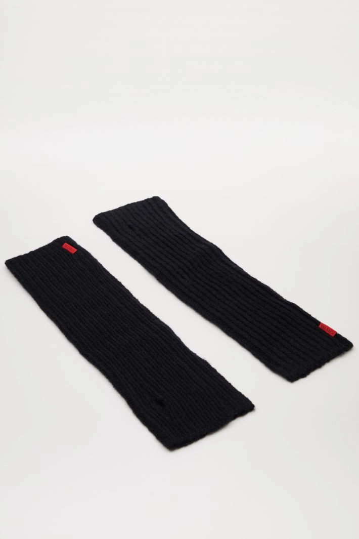 Wool sleeves - BLACK