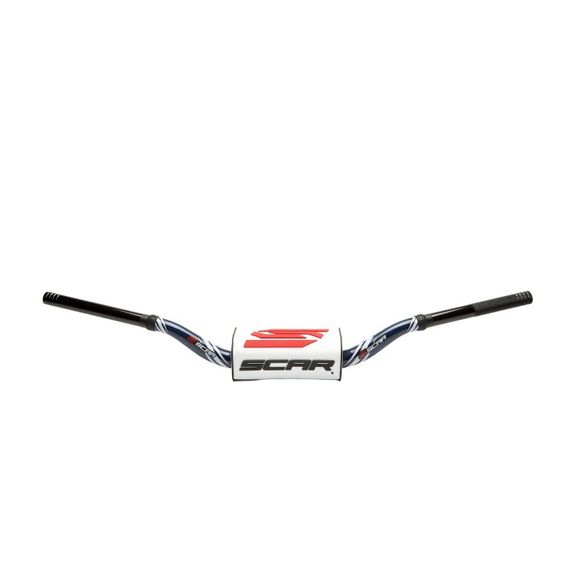 Handlebar Scar O² Color Ø28.6 - 65/85 High Mini Rc Style Dark Blue Universal - WhiteRef: Scr0067
