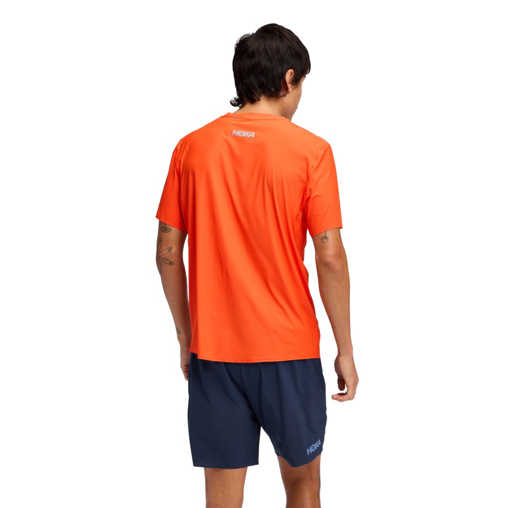 Hoka Airolite 2.0 Short Sleeve Men - lava
