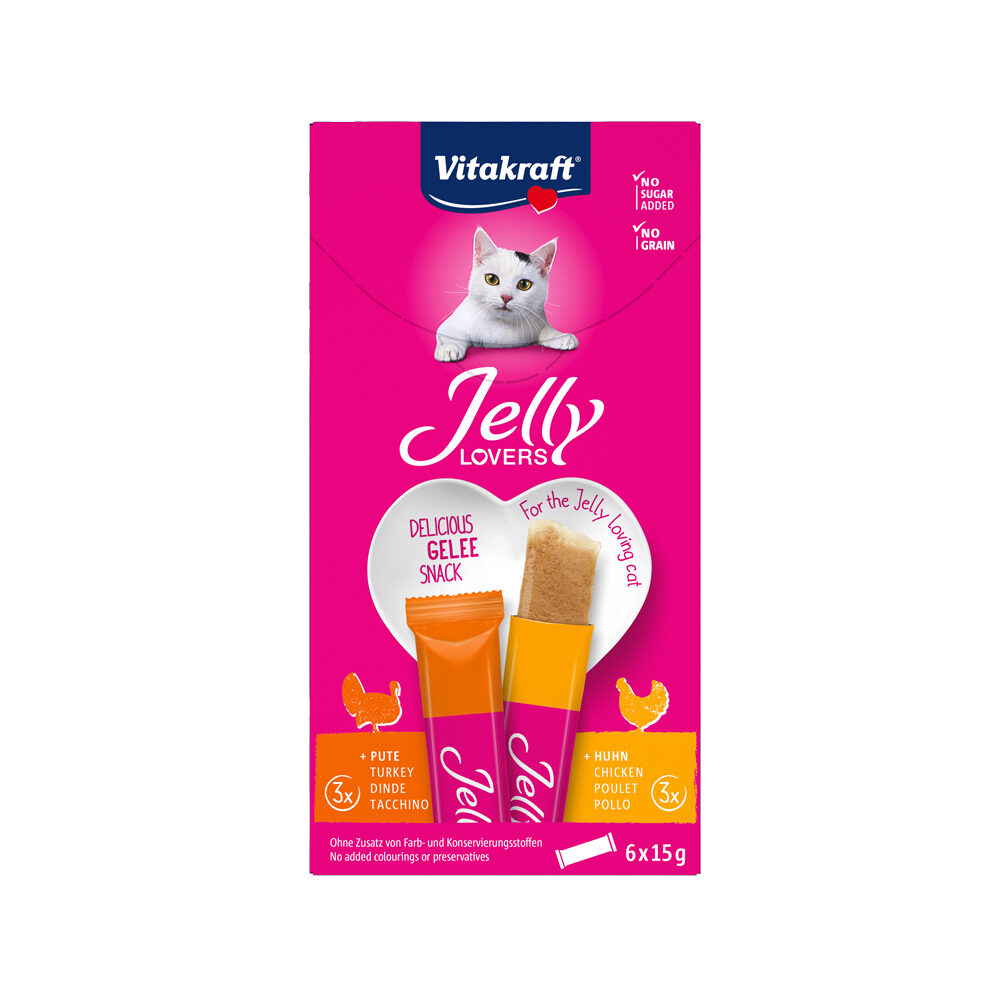 Vitakraft Jelly Lovers - Chicken and turkey - 6 x 15 g