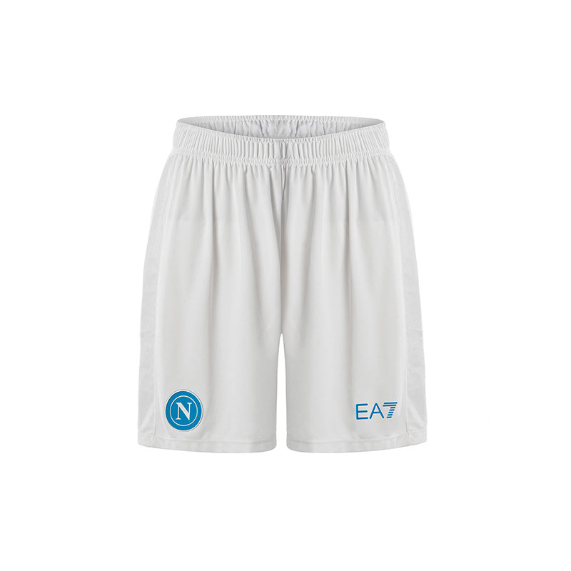 SSC Napoli White Shorts for Kids 2025/2026