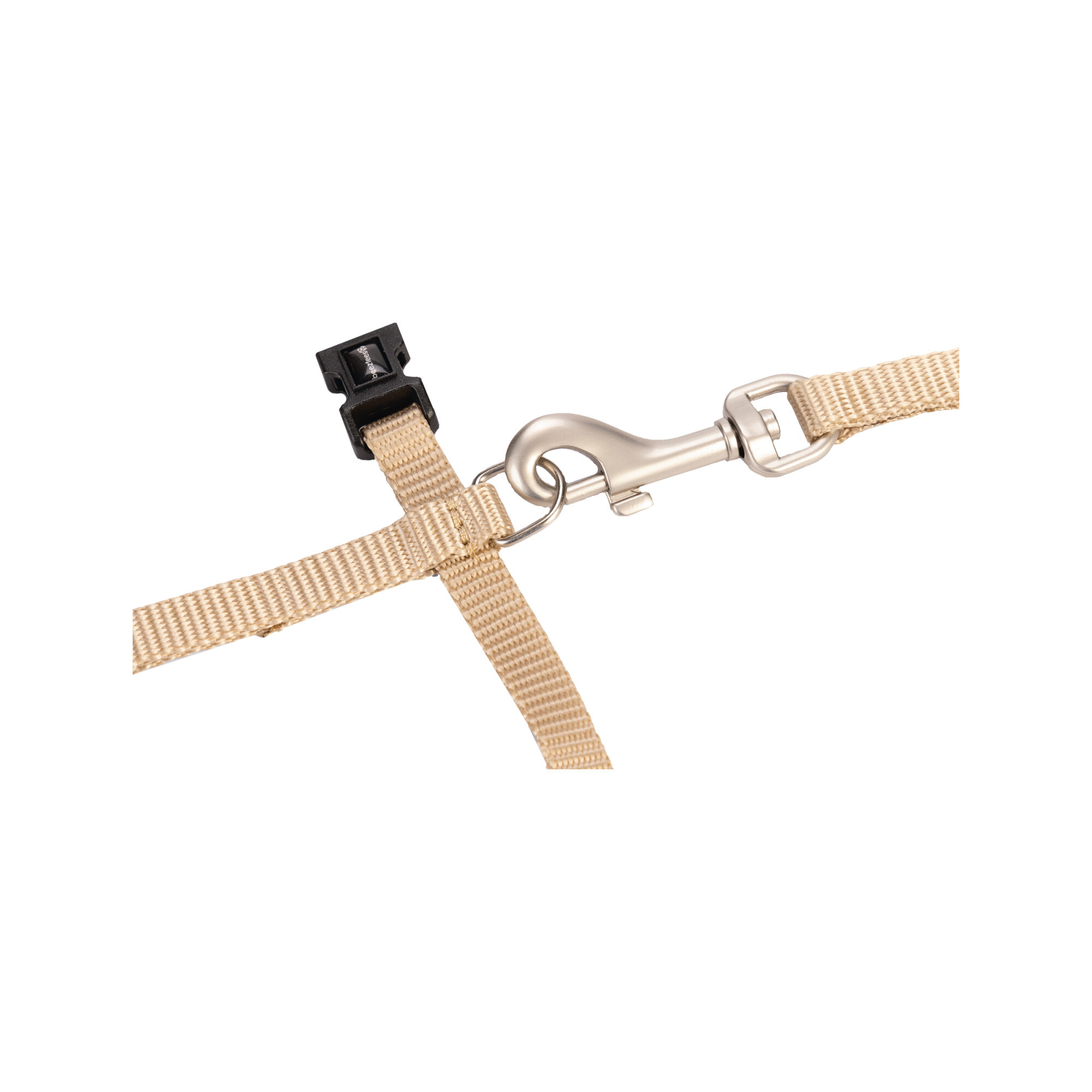 Beeztees Nylon Cat Harness Uni - Beige - 27-45 x 1 cm