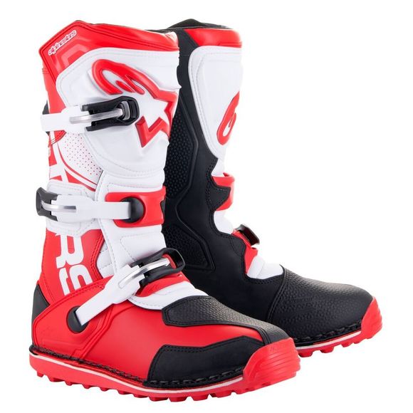 Alpinestars TECH-T BRIGHT RED / BLACK / WHITE 2025 Trial Boots - Red / BlackRef: AP12720