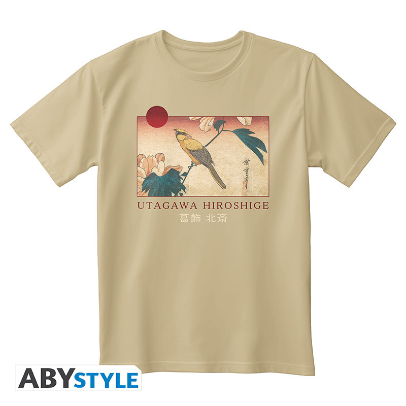 HIROSHIGE T-shirt unisex union beige Spring Breeze