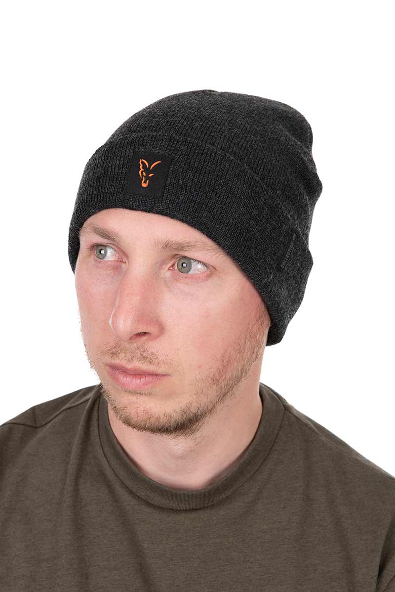Fox Collection Beanie - Black/Orange