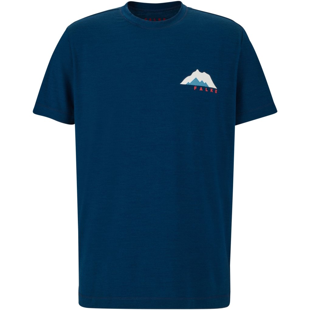 Falke TK Climawool T-Shirt Men - blue pond 6598