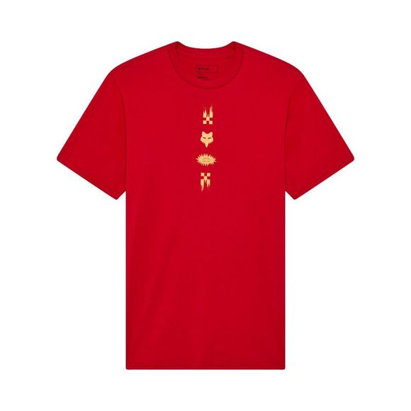 Short-Sleeve T-shirt Fox CHECKERED PREM - Red / BlackRef : FX5335