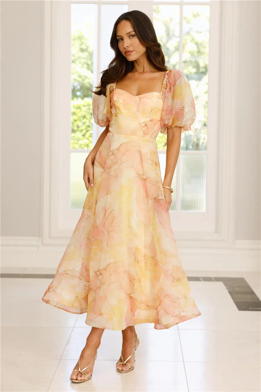 Style Domination Maxi Dress Yellow