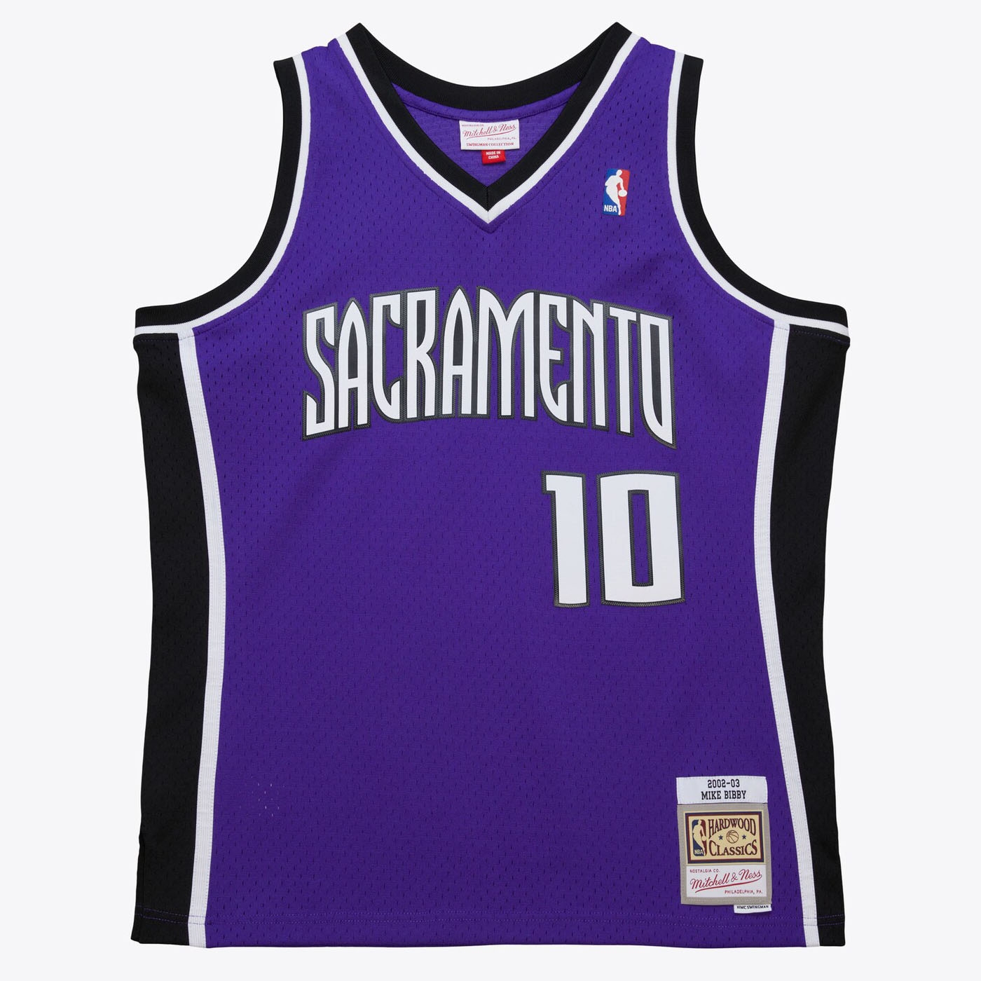 Mike Bibby #10 Sacramento Kings 2002-03 Mitchell & Ness Swingman NBA Jersey Purple