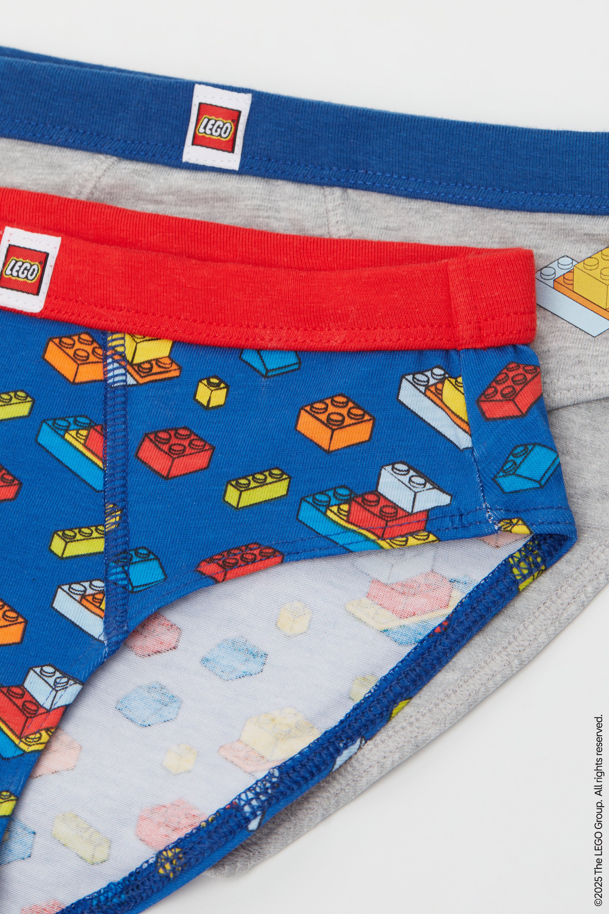 2 Pairs of Boys' Lego Print Cotton Briefs