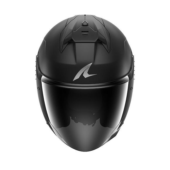 Shark SKWAL JET CUP DARK SHADOW MAT Open-Face Helmet - BlackRef: SH1871