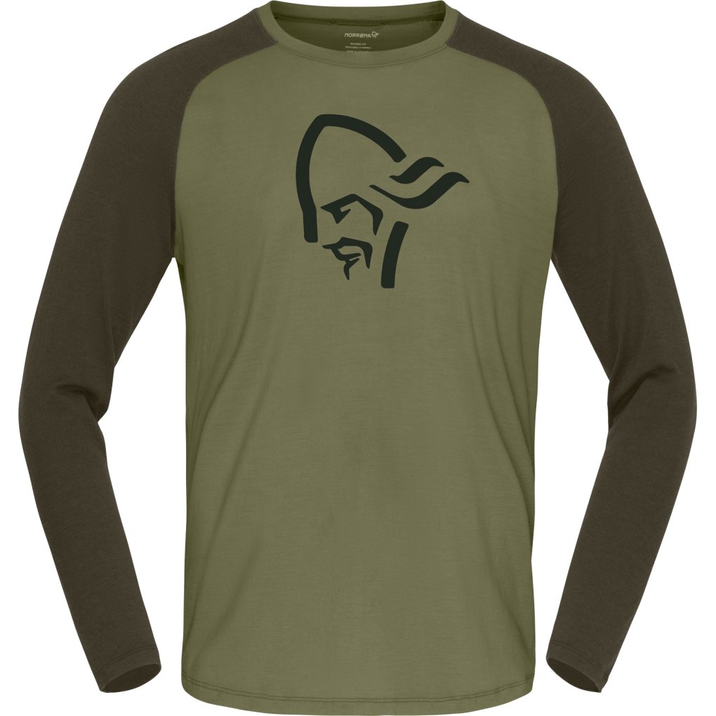 Norrona femund pureUll Long Sleeve Base Layer Men - Loden Green