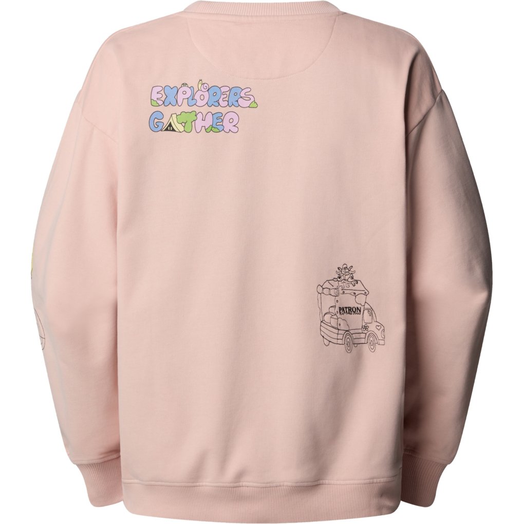 The North Face Mountain Cleanup Oversized Sweatshirt Unisex - Pink Moss