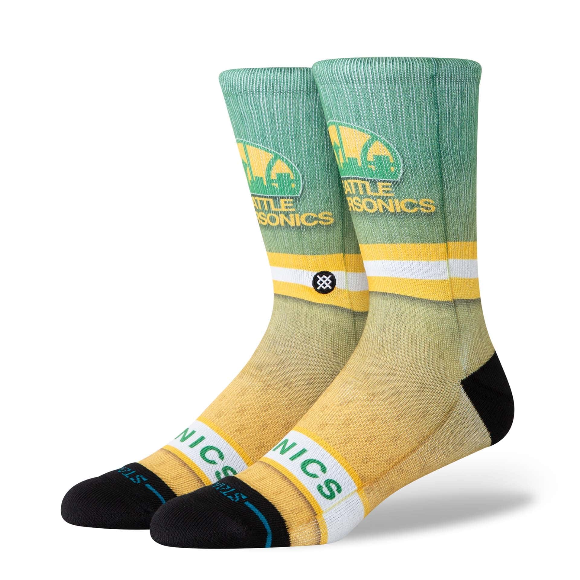 Seattle Supersonics Hardwood Classics NBA Crew Socks