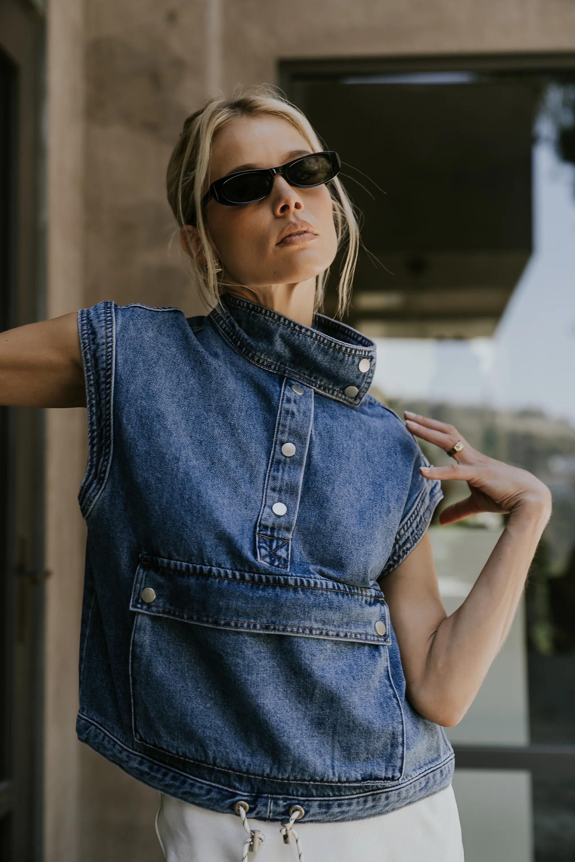 PREORDER - Mavis Denim Top
