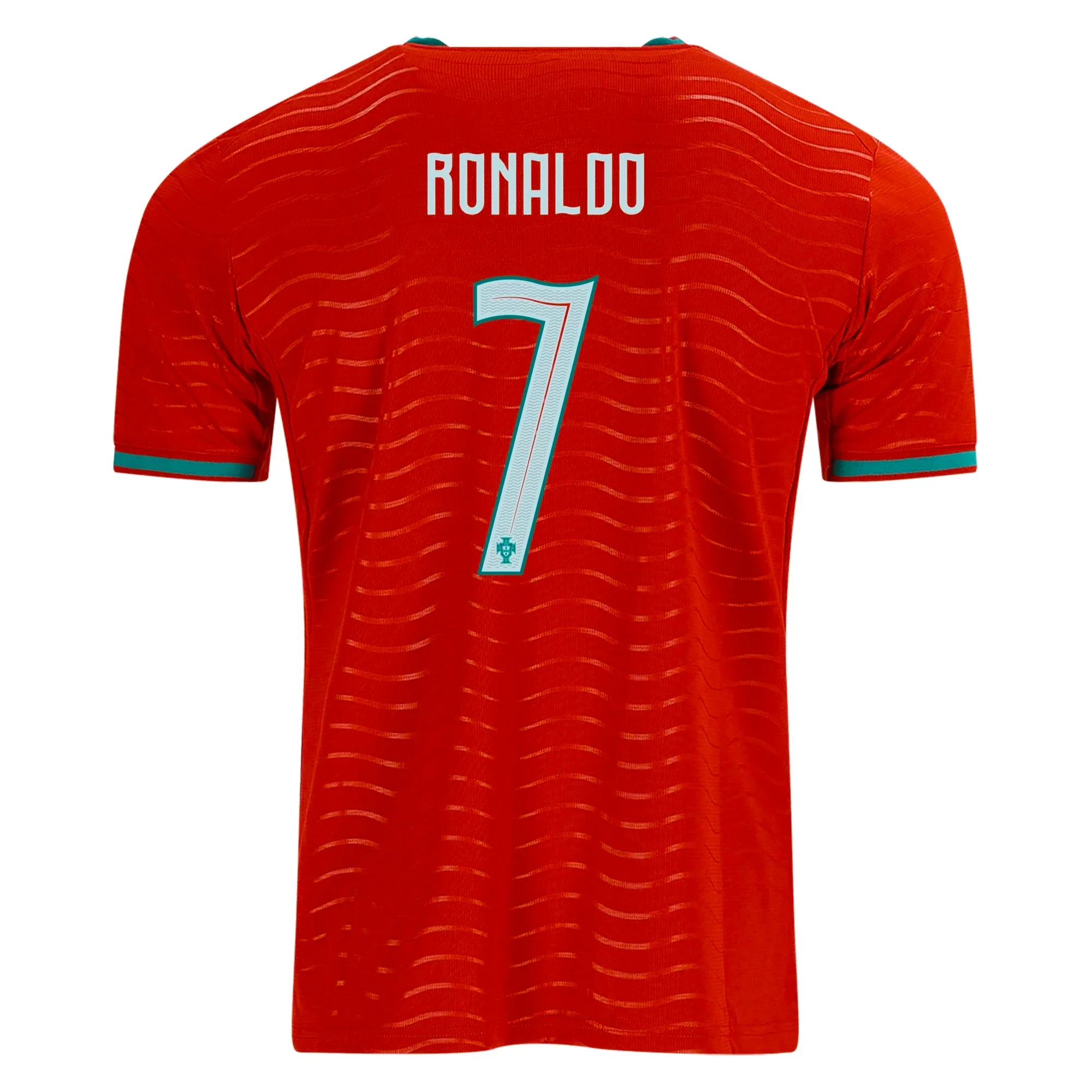 Men's Portugal Cristiano Ronaldo Home World Cup 2026 Soccer Jersey (Club Red/Green Lagoon)