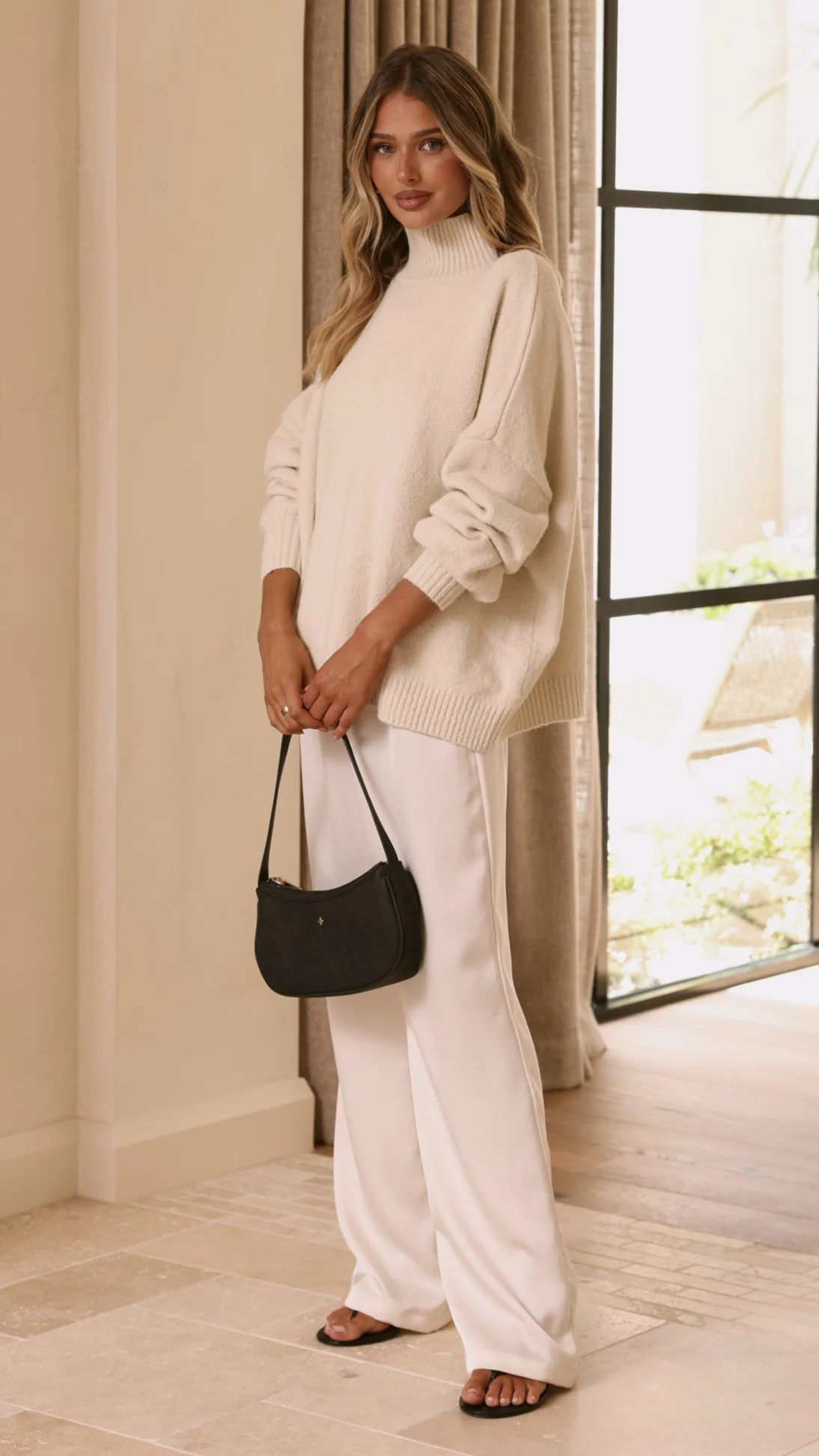 Harita Knitted Sweater - Cream