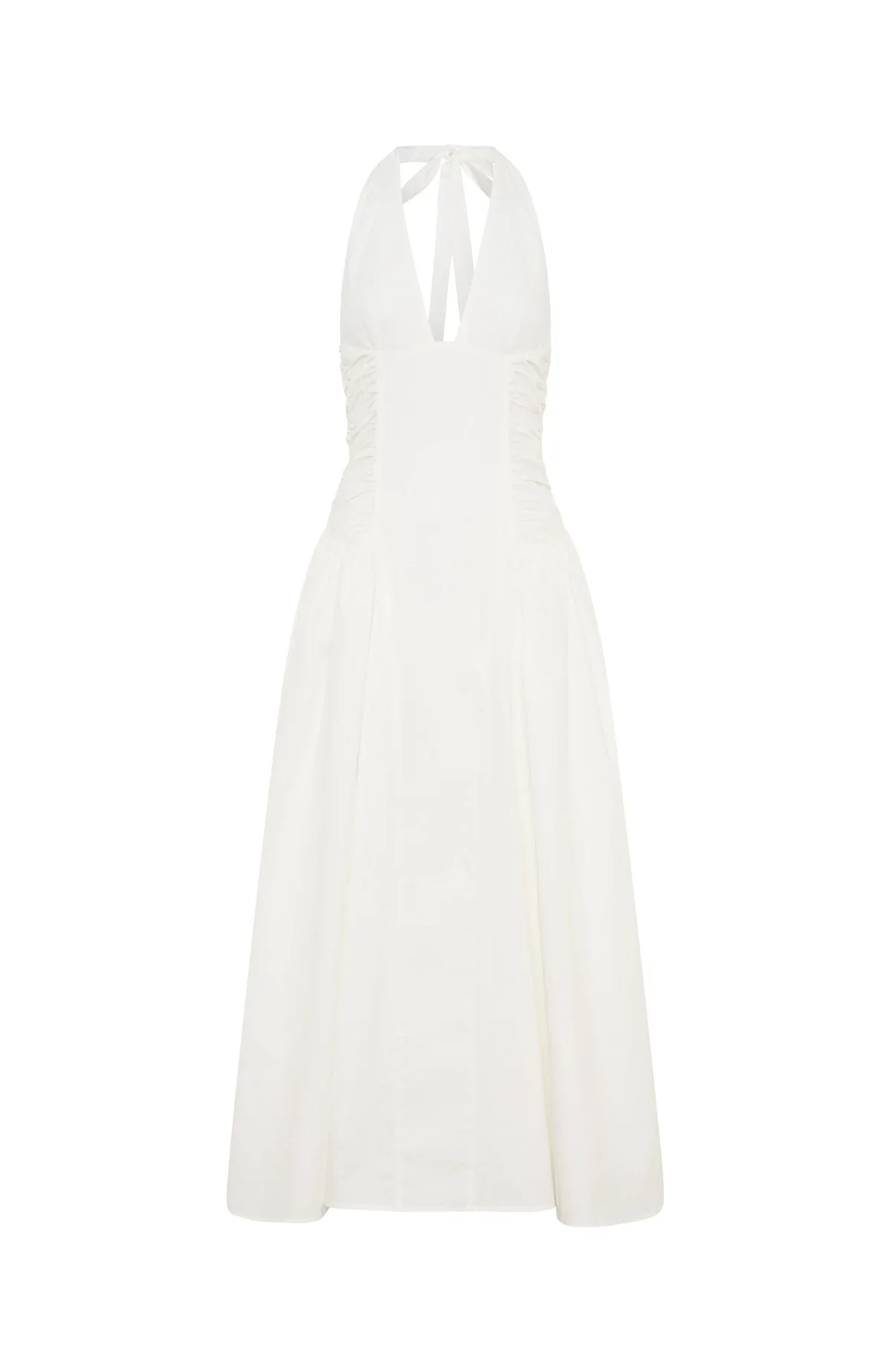 Tinsel Trouble Halter Midi Dress White