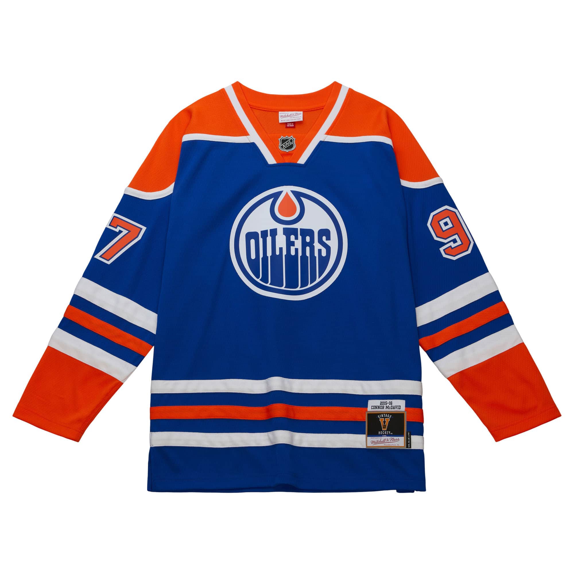 Connor McDavid #97 Edmonton Oilers 2015-16 Mitchell & Ness NHL Jersey