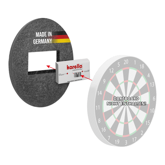Compact soundproofing Karella for steel dartboards