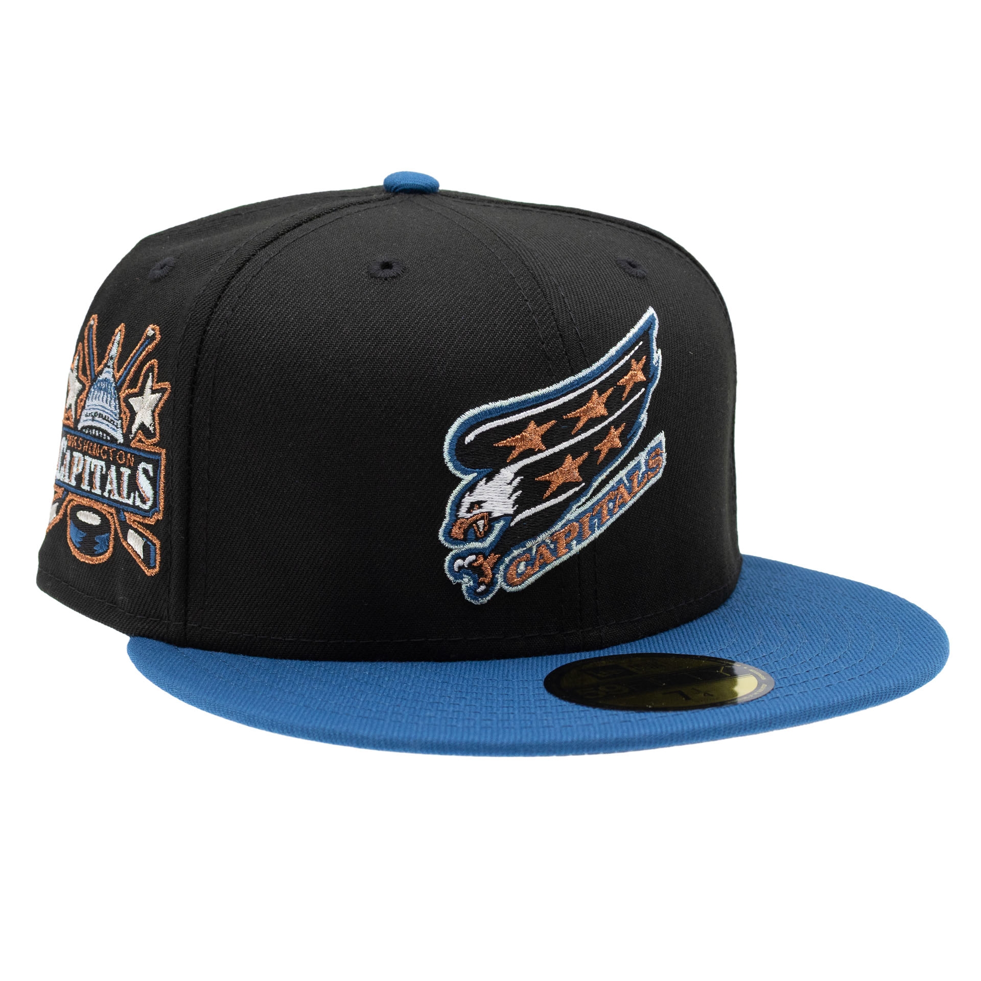 Washington Capitals Vintage Logo 59FIFTY Fitted NHL Cap Black/Blue