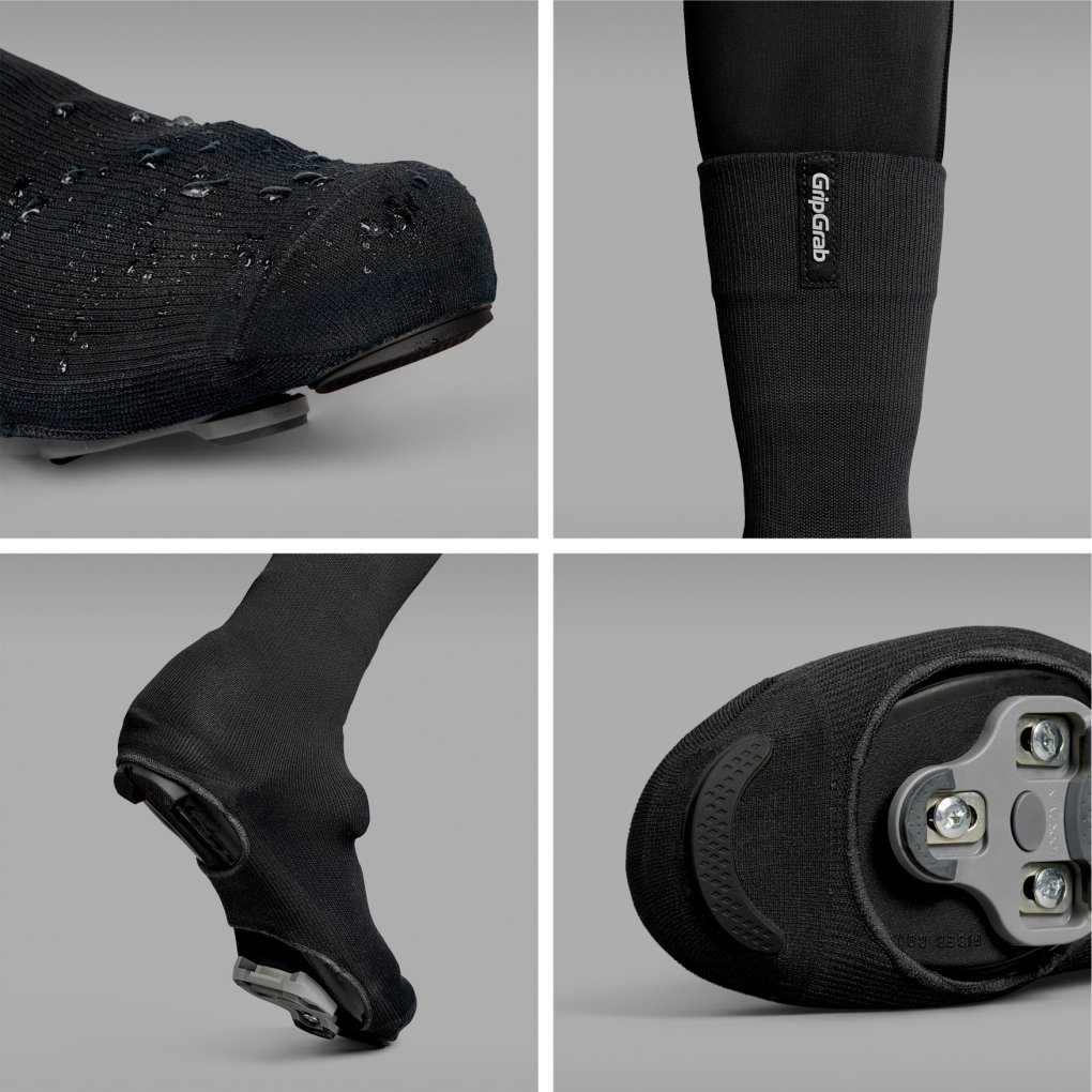 GripGrab Flandrien Waterproof Road Shoe Covers - Black