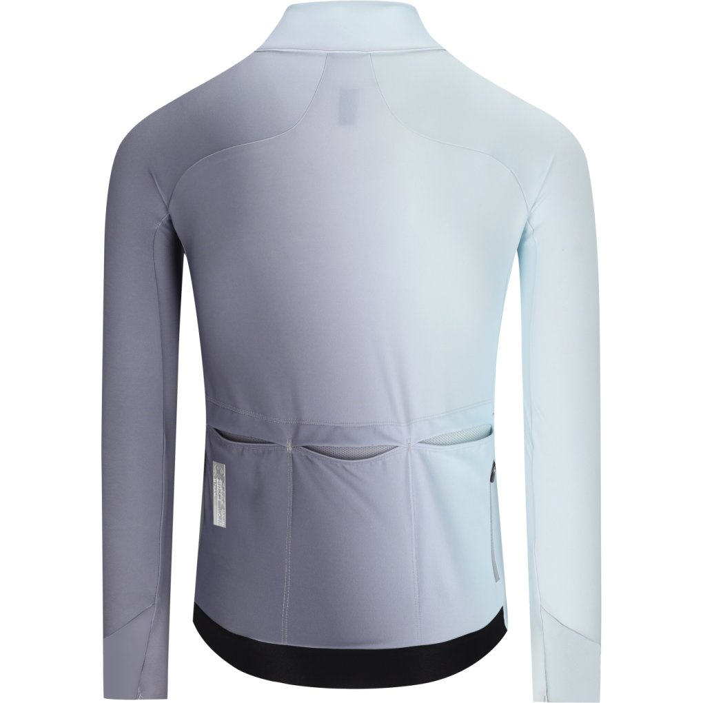 Q36.5 Gregarius Hybrid Big Fade Long Sleeve Jersey Men - grisaille blue