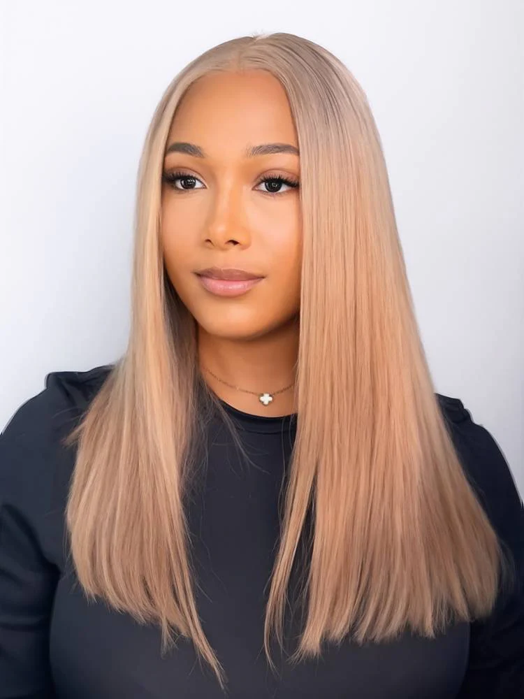 Ophirawig 6x5 invisible knots Glueless Milk Tea Brown Straight Wig Pre-cut Lace Beginner Friendly
