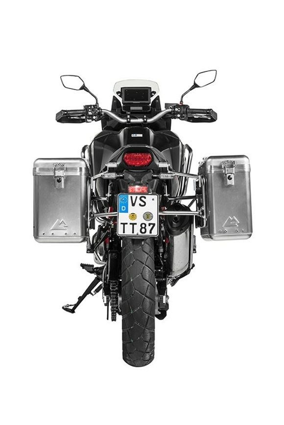 Touratech ZEGA Mundo 31/38 suitcase - Gray support included - AluminumRef: Trt01802A / 01-403-6130-0