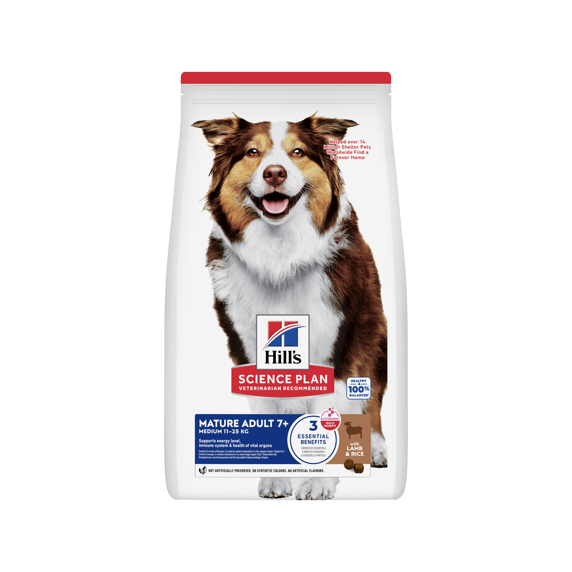 Hill's Science Plan - Medium - Mature Adult 7+ - Lamb & Rice - 2.5 kg