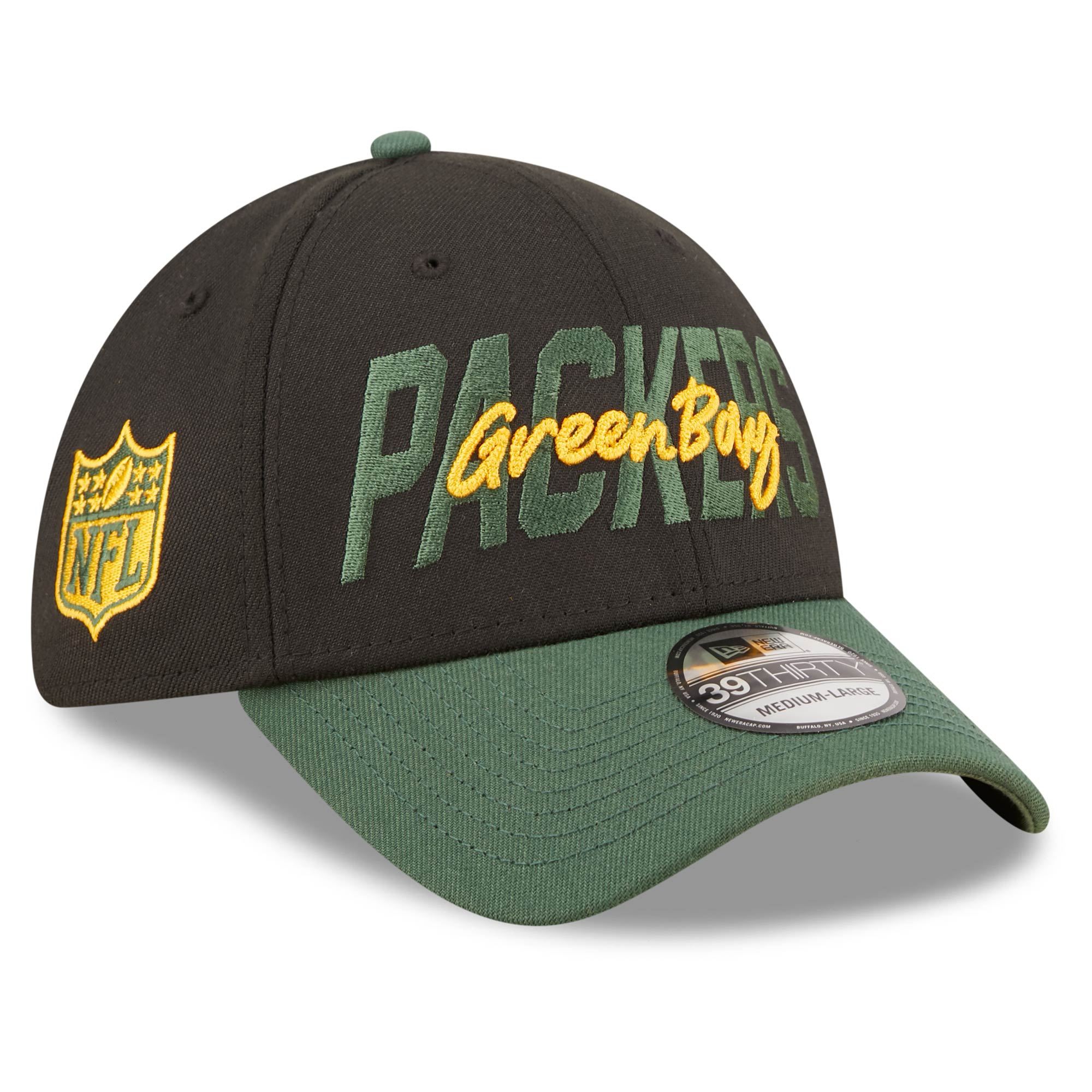 Green Bay Packers Official 2022 NFL Draft New Era 39THIRTY Flex Cap