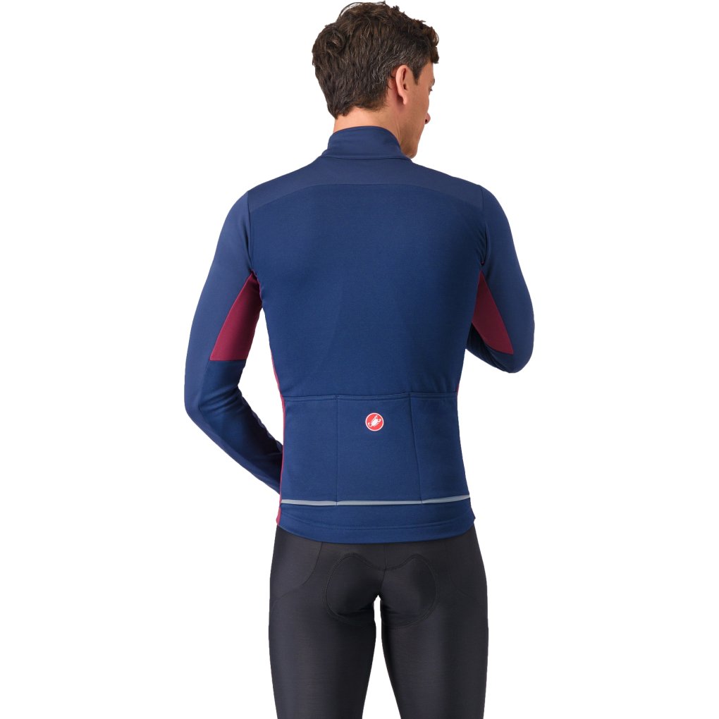 Castelli Entrata 2 Jacket Men - belgian blue/bordeaux 424