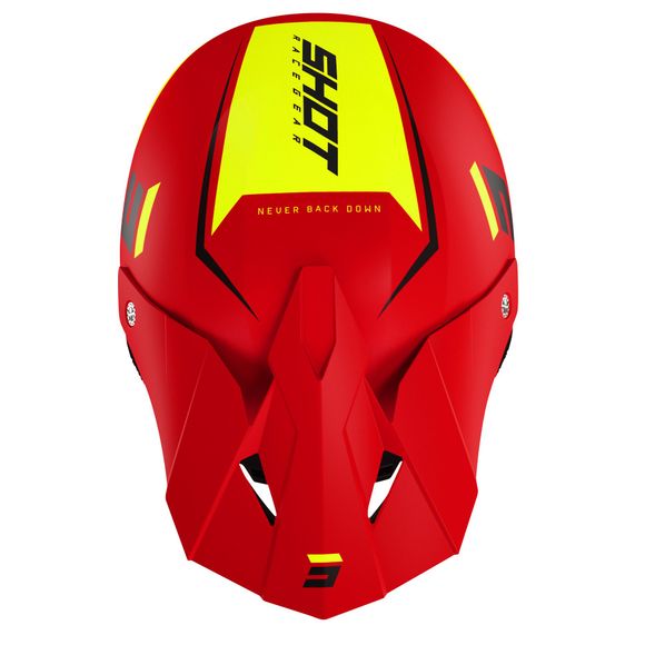 Shot FURIOUS CHASE cross helmet - RED NEON YELLOW MATT 2022 - Red / YellowRef: SO2180