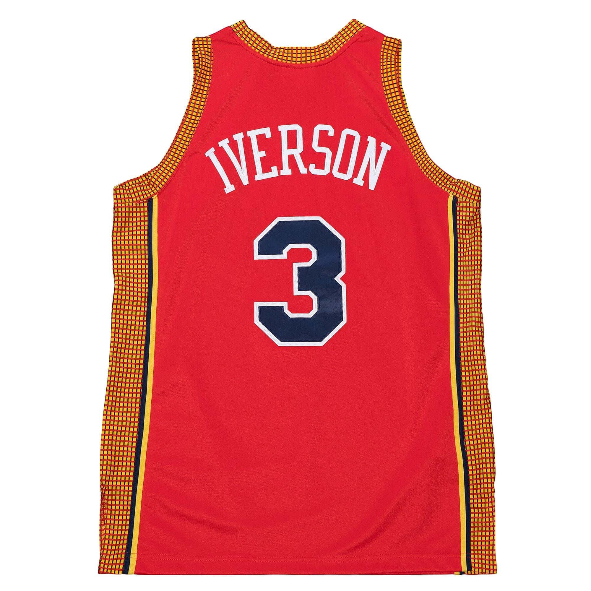 Allen Iverson #3 Syracuse Nationals 2004-05 Mitchell & Ness Authentic NBA Jersey Red