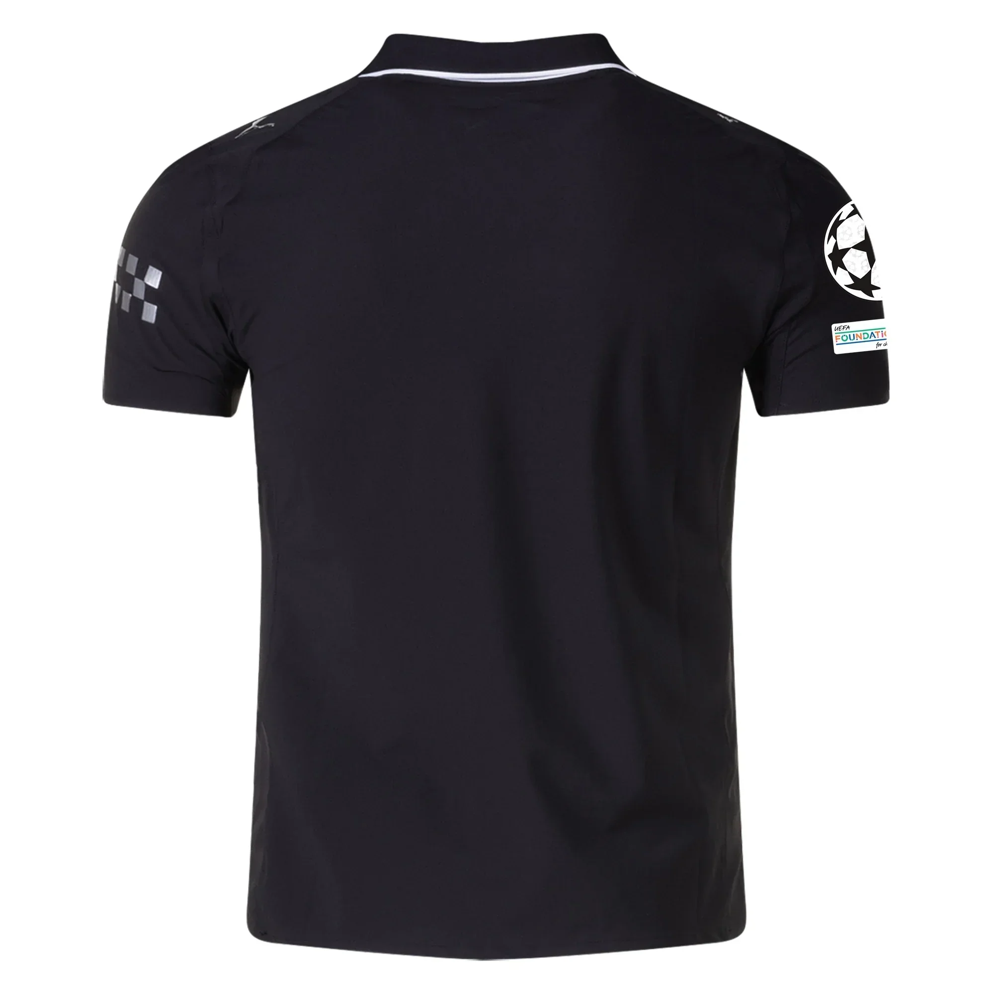 Manchester City Authentic Away Jersey w/ Champions League Patches 25/26 ( Black)