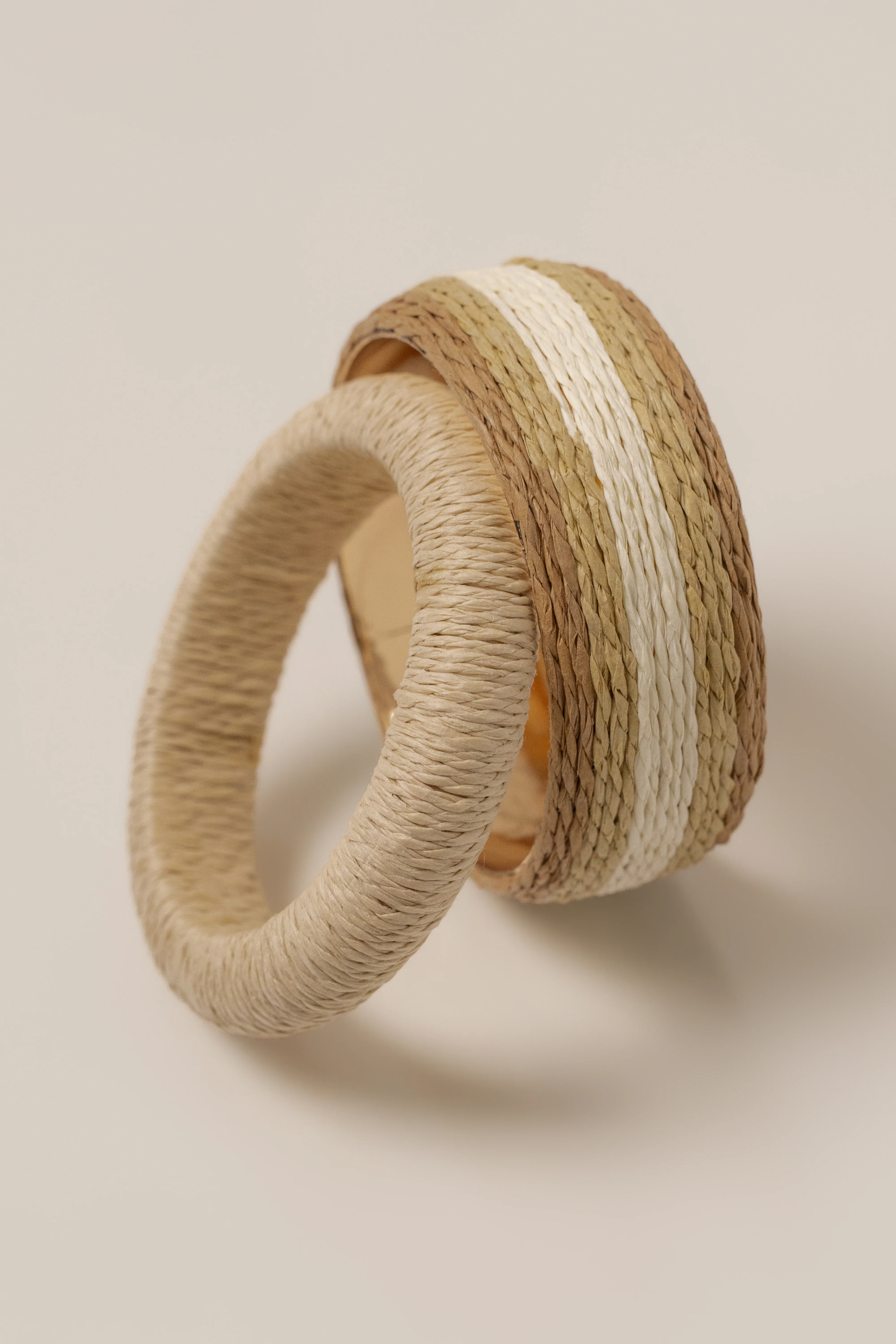 Natural Clear Coast Bangle Set